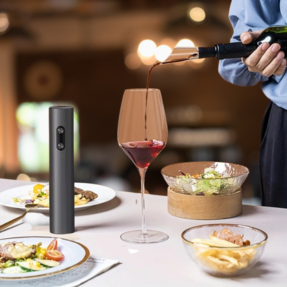 Tire-Bouchon Automatique avec Coupe-Capsule – Pour Cuisine, Bar, Fêtes à Domicile et Amateurs de Vin